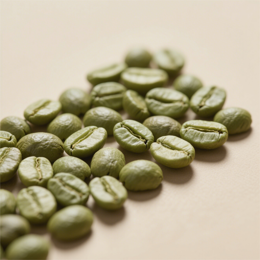 Raw coffee beans