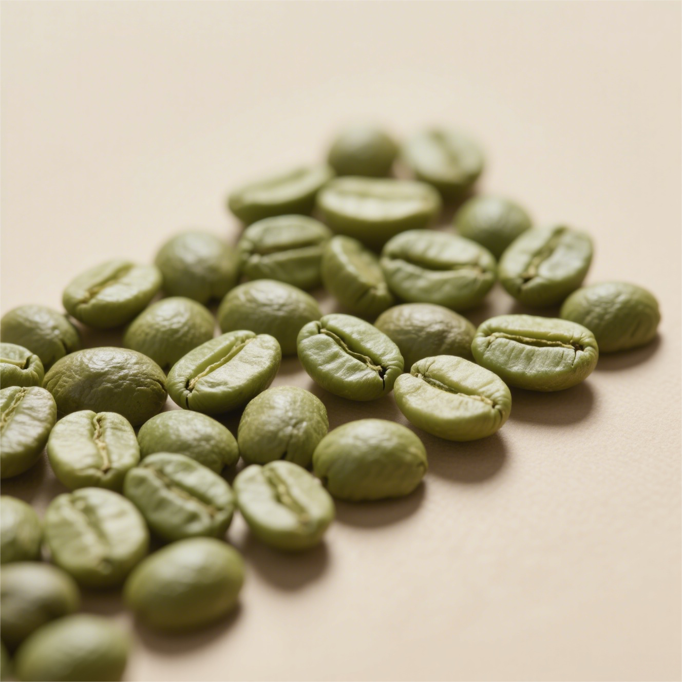 Raw coffee beans