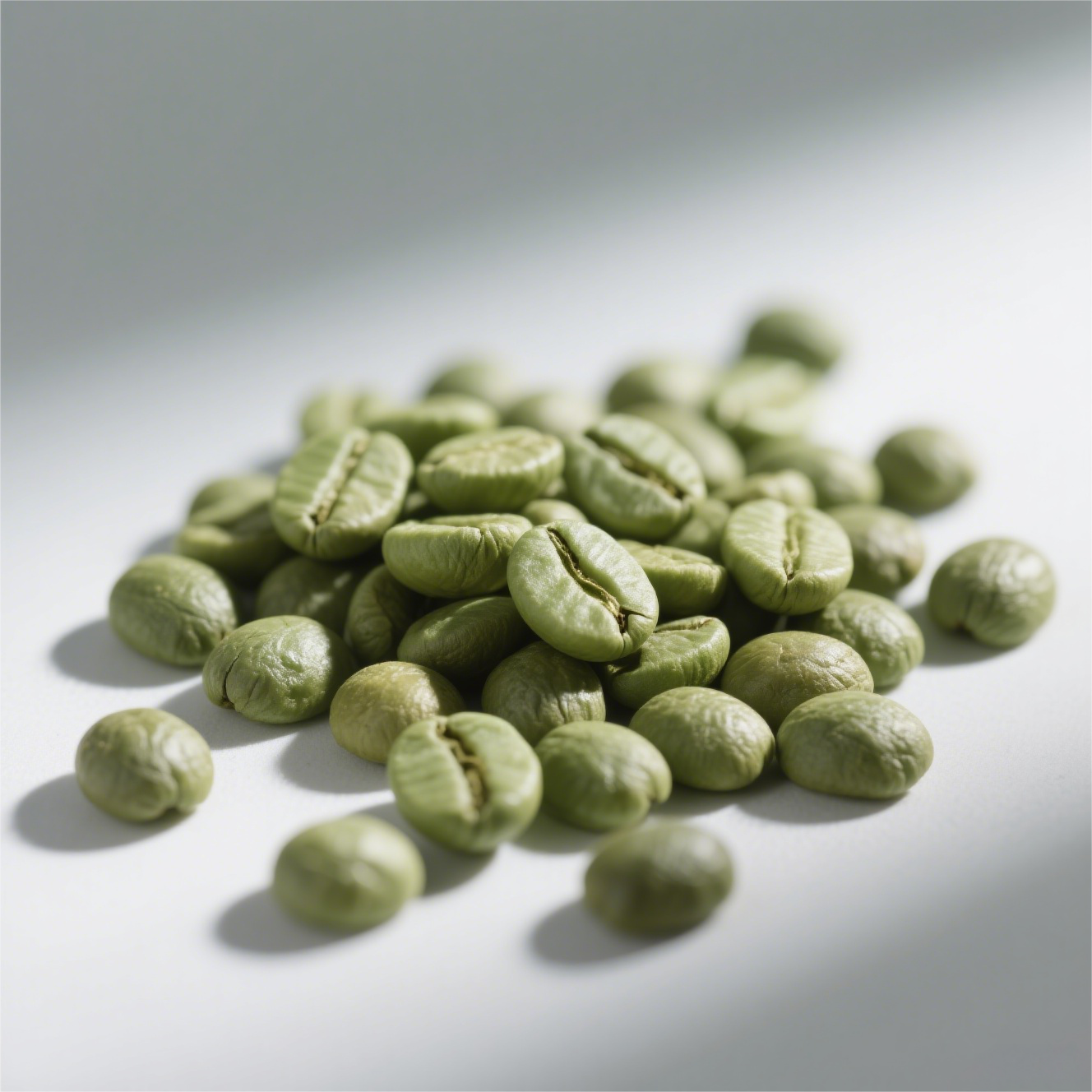 Raw coffee beans