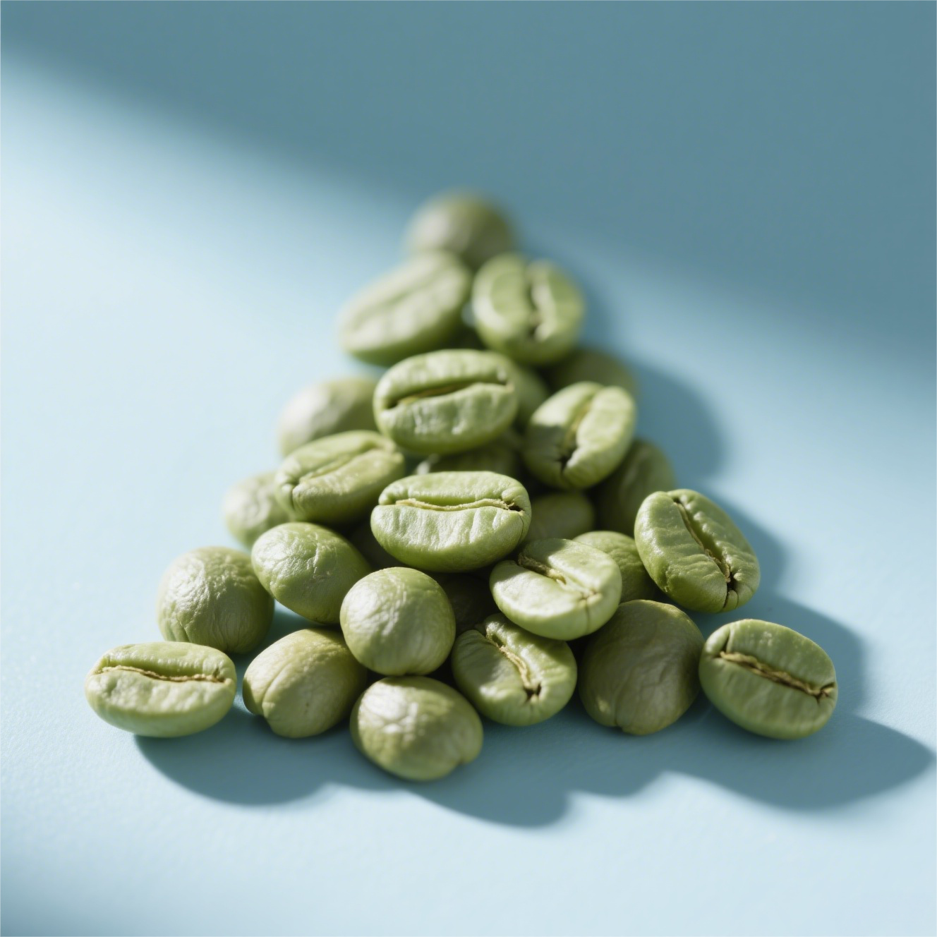 Raw coffee beans